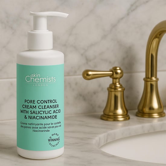 skinChemists Pore Control Cream Cleanser mit Salicylsäure und Niacinamid 200ml - Image 3