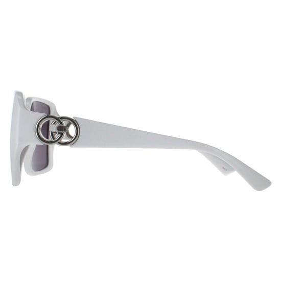 Gucci Square Womens Weiß mit Silber Dunkelgrau GG1692S - Image 3