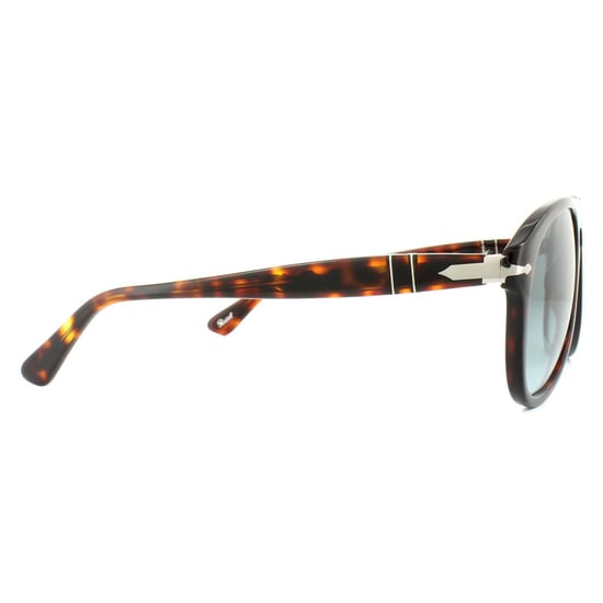 Persol Aviator Mens Dark Havana Light Blue Gradient Sonnenbrillen - Image 4