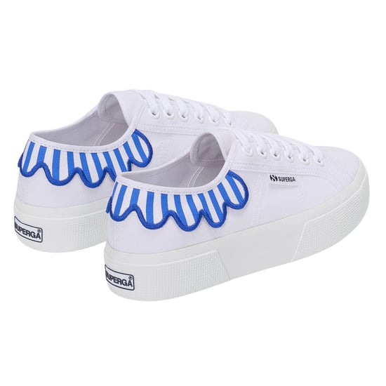 Superga - Herren/Damen Unisex Sneaker "3740 Leggera", Schirm (Glänzend Blau/Weiß) - Image 2