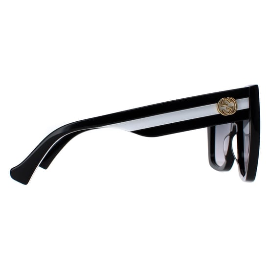 Gucci Square Womens Schwarz Grau Gradient GG1300S - Image 4