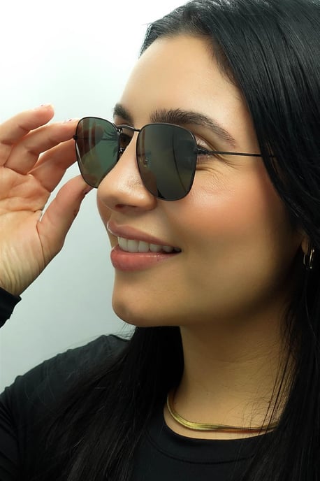 Ray-Ban Square Unisex Schwarz G-15 Grün RB3857 Frank - Image 5