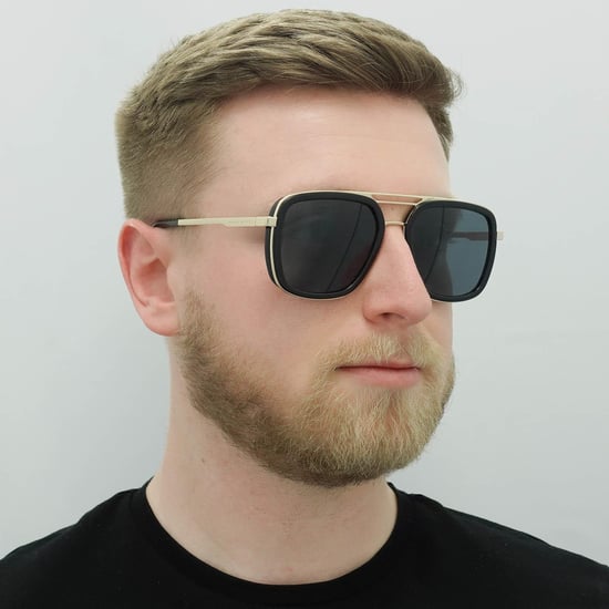 Hugo Boss Aviator Herren Schwarz Gold Grau 90041091 - Image 5