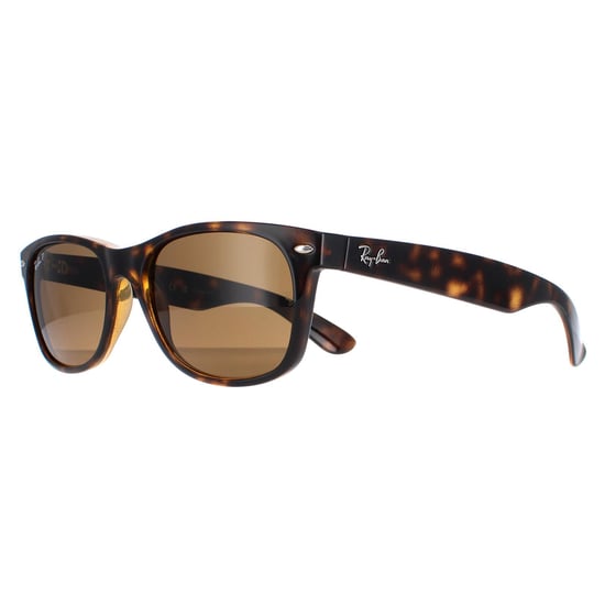Lunettes De Soleil Ray-Ban Nouveau Wayfarer 2132 902/57 Tortue Brun Polarisé 55mm - Image 2