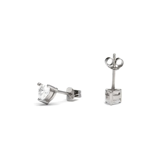 Luxenter, eqoyi Ohrringe aus 925er Sterlingsilber und rhodiniertem, glänzendem Zirkoniumdioxid - Image 5