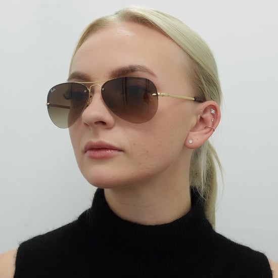 Lunettes De Soleil Rayban 3449 Dégradé Brun Or 001/13 59mm - Image 6