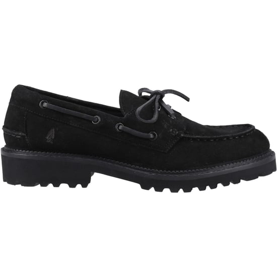 Hush Puppies Geri Wildleder Damen Schwarz Slipper - Image 5