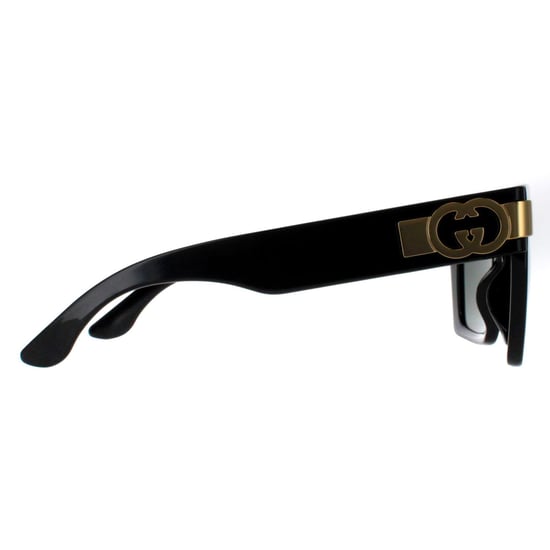 Gucci Square Womens Schwarz mit Gold Grau GG1689S - Image 4