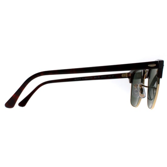 Rayban Lunettes De Soleil Clubmaster 3016 990/58 Rouge Havana Vert Polarisé Gret 51mm - Image 4