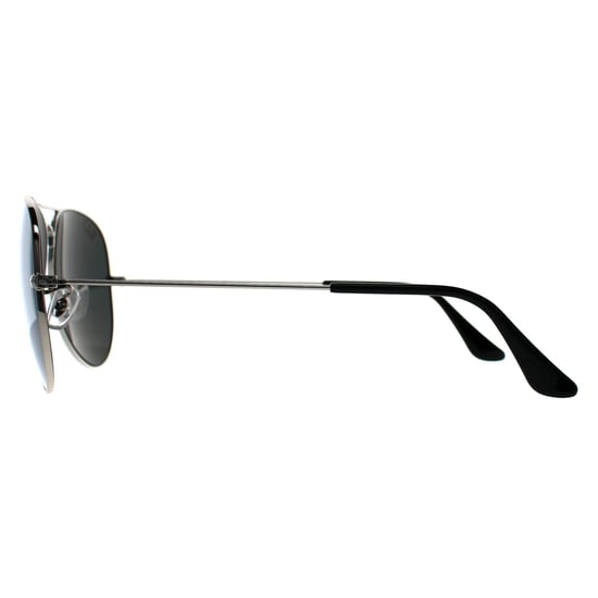 Lunettes de soleil Ray-Ban Aviator 3025 Miroir argent vert polarisé en argent 003/59 - Image 3