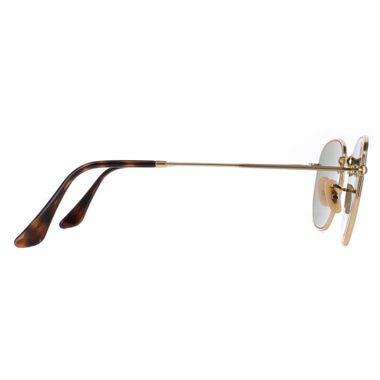Lunettes De Soleil Ray-Ban Hexagonal 3548N 001/9O Miroir Dégradé Bleu Clair Or - Image 4