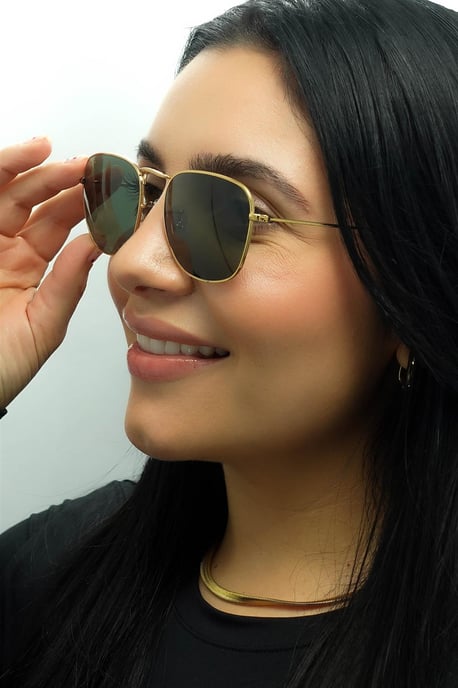 Ray-Ban Square Unisex Gold G-15 Grün RB3857 Frank - Image 5