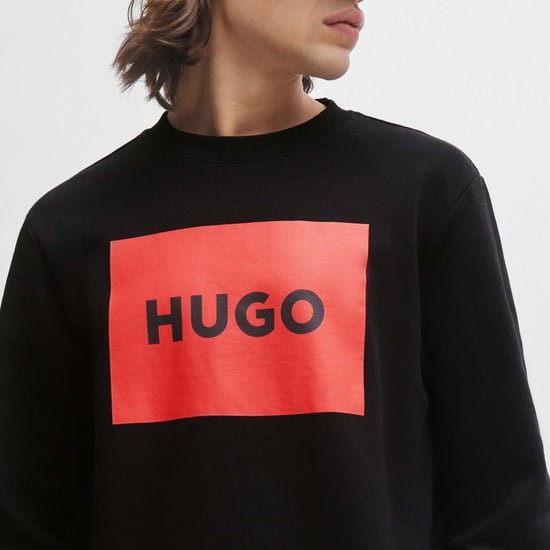 HUGO Duragol222 Großes Label Logo Herren Sweatshirt - Image 3