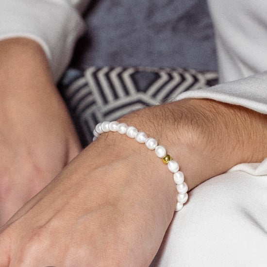 Luxenter Weißes Perlenarmband aus 18K Gelbgold - Unwe - Image 3