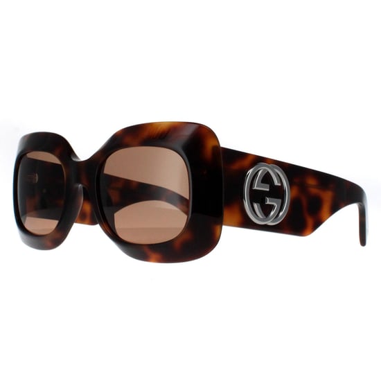 Gucci Square Womens Havanna mit Silber Braun GG1695S - Image 2