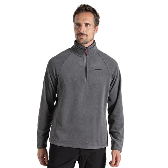 Craghoppers Mens Corey VI Half Zip Fleece Top (Black Pepper Marl) - Image 1