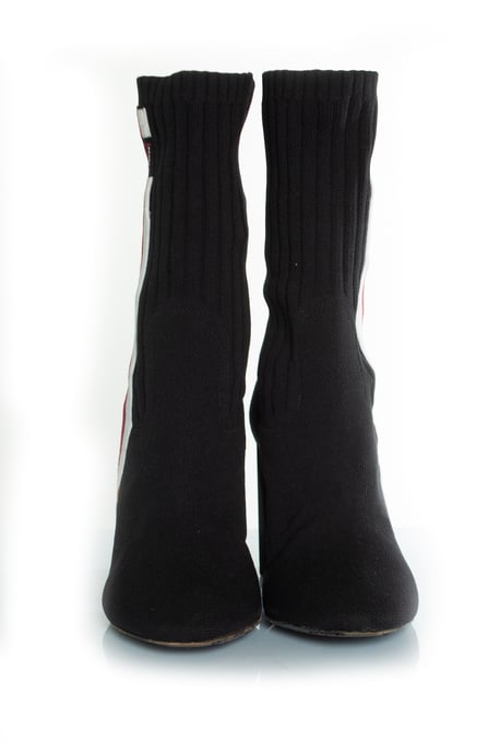 Louis Vuitton Silhouette Stiefel aus schwarzem Stoff - Image 4