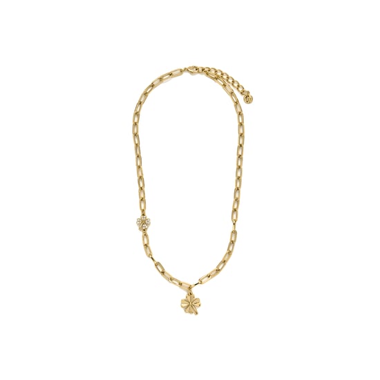 Luxenter Halskette aus 18K Gelbgold mit Brillant Zirkonia - Blume - Image 3