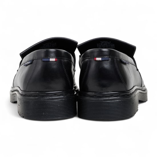 Ben Sherman Herren-Slipper aus schwarzem Leder mit Quasten - Dudley - Image 6