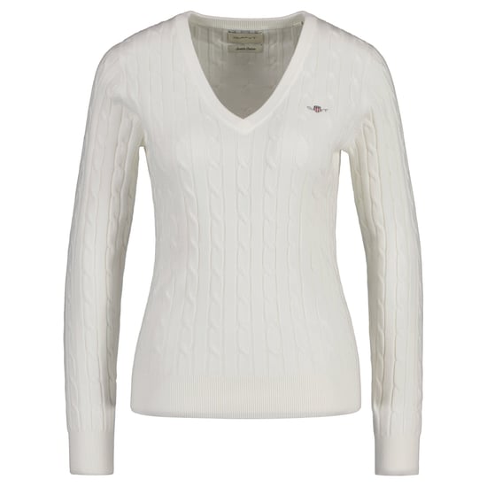 Gant Stretch Cotton Cable V-Neck Strickpullover - Image 1
