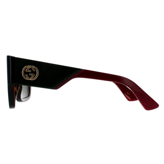 Gucci Square Womens Havanna mit Grün und Rot Grün GG1663S - Image 3