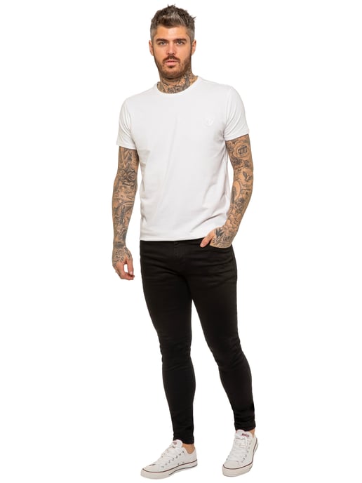Enzo Herren Skinny Super Stretch Denim Jeans - Image 4