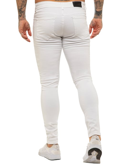 Enzo Herren Skinny Super Stretch Denim Jeans - Image 4