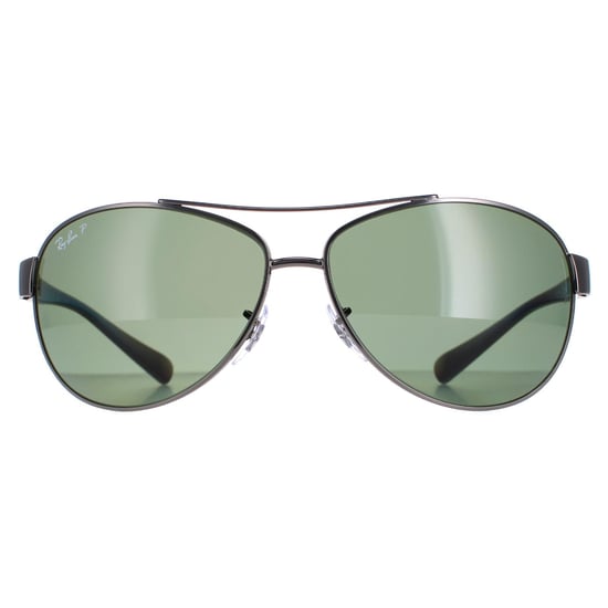 Lunettes De Soleil Ray-Ban 3386 Gunmetal Vert Polarisé 004/9A 63mm - Image 1