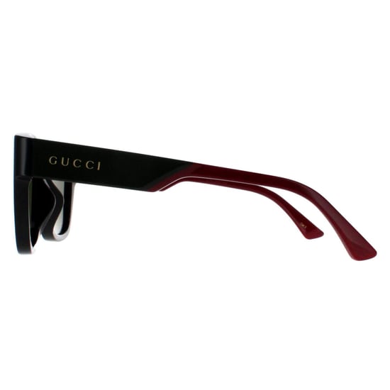 Gucci Square Herren Schwarz mit Grün und Rot Grün GG1670SK - Image 3