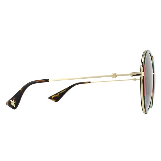 Gucci Sonnenbrille GG0061S 003 Gold Grün und Rot Grün Gradient - Image 4