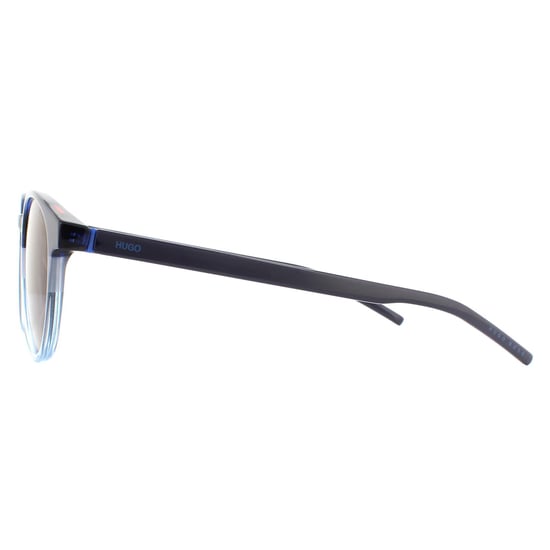 Hugo by Hugo Boss Runde Mens Matte Blau Türkis Blau Spiegel Sonnenbrillen - Image 3