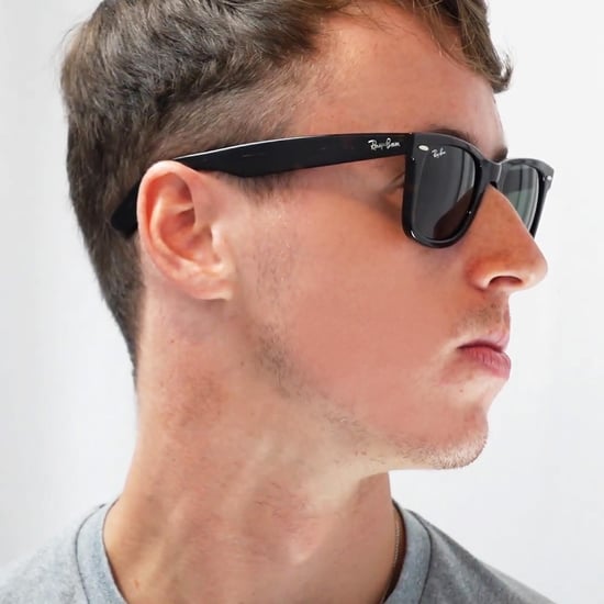 Ray-Ban Rectangle Unisex Havanna Braun Gradient Sonnenbrille - Image 6