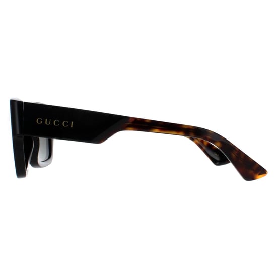 Gucci Square Herren Schwarz mit Havanna Grau GG1668S - Image 3