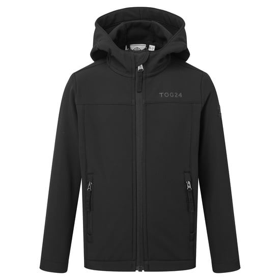 Koroma Kids Softshell Hooded Jacket Black - Image 4