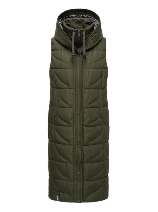Navahoo Damen Steppweste Brezelchen – Lang & Stylisch Warm - Image 2