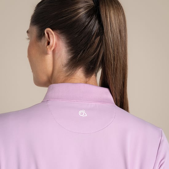 Craghoppers - "Thornbury" Poloshirt für Damen, Nosilife, Emblem, Langärmlig (Orchidee) - Image 5