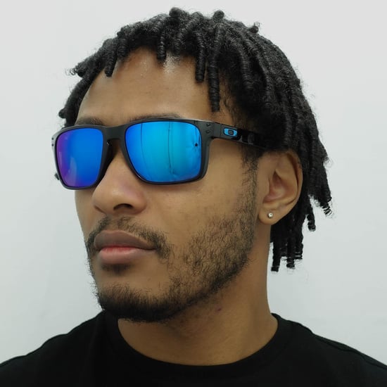 Oakley Square Mens poliert schwarz Prizm Saphir Sonnenbrille - Image 5