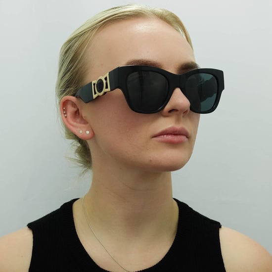 Versace Cat Eye Womens Schwarz Dunkelgrau VE4415U - Image 6