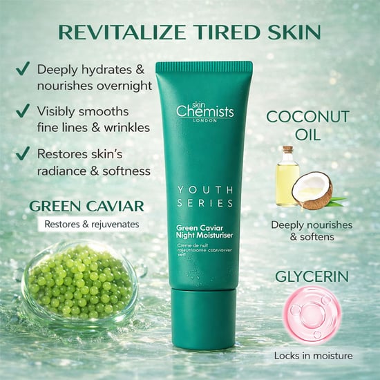 skinChemists Grüne Kaviar Anti-Aging Nachtcreme 50 ml - Image 5