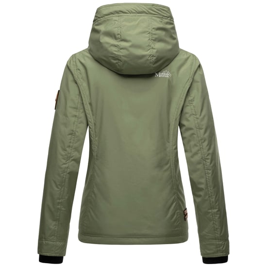 Marikoo Damen Übergangsjacke – Brombeere, leicht mit Kapuze & Kragen - Image 5