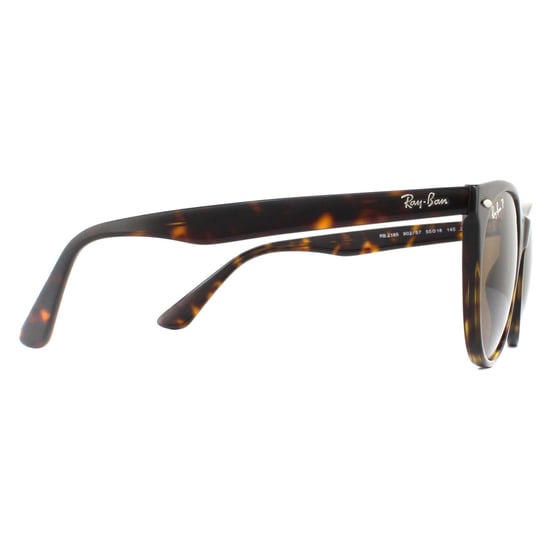 Lunettes De Soleil Ray-Ban Wayfarer II RB2185 902/57 Havana Brun Polarisé - Image 4