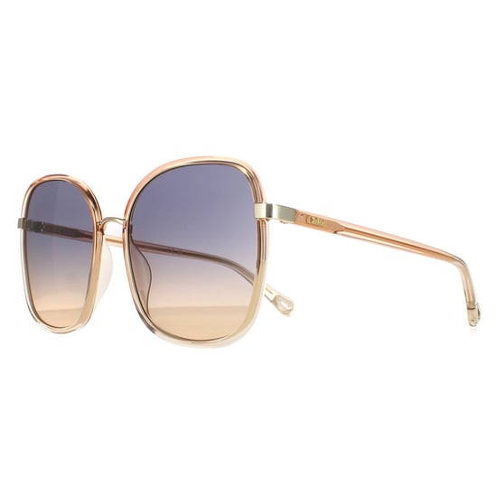Chloe Square Womens Orange Crystal Fade und Gold Blau bis Braun Farbverlauf CH0031S Franky - Image 2