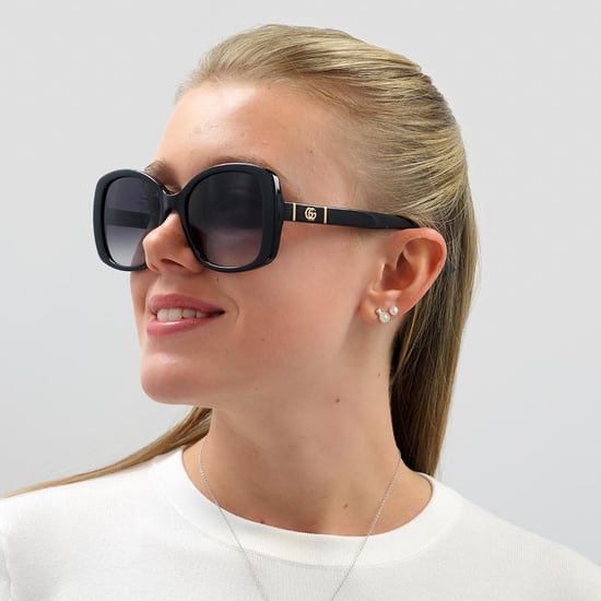 Gucci Butterfly Damen Schwarz Grau Gradient Sonnenbrille - Image 6