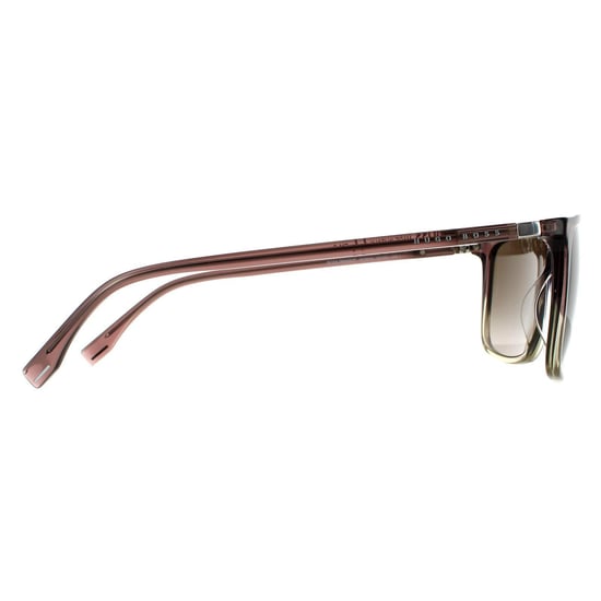 Hugo Boss Square Mens Braun Grau Braun Gradient Sonnenbrille - Image 4