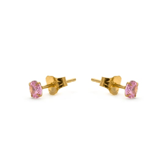 Luxenter Ohrringe, 925er Sterlingsilber und 18K vergoldete Amethyst-Zirkonia-Ohrringe - Image 3