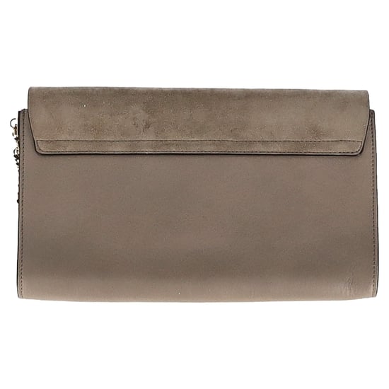 Chloé Faye Clutch Bag aus grauem Wildleder - Image 4