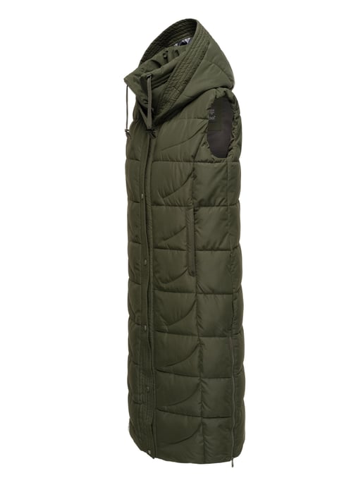 Navahoo Damen Steppweste Brezelchen – Lang & Stylisch Warm - Image 3