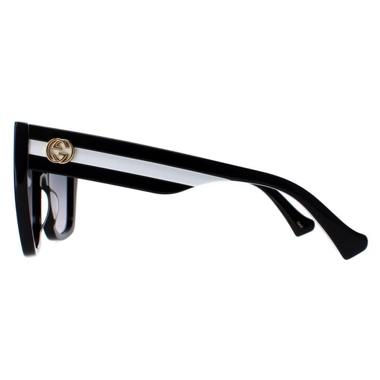 Gucci Square Womens Schwarz Grau Gradient GG1300S - Image 3
