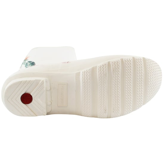 Hunter Hohe Botanische Rücken Damen Weiße Gummistiefel - Image 5