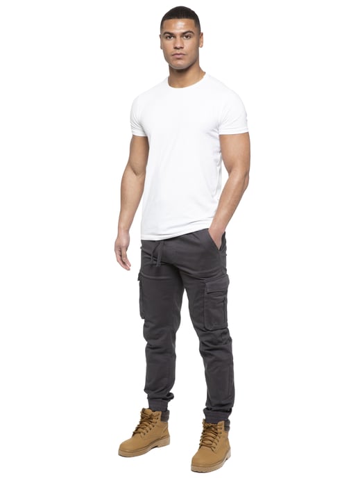 Enzo | Herren Cargo-Jogger-Jeans - Grau - Image 6